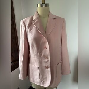 Soft Pink Women's Wool Blazer